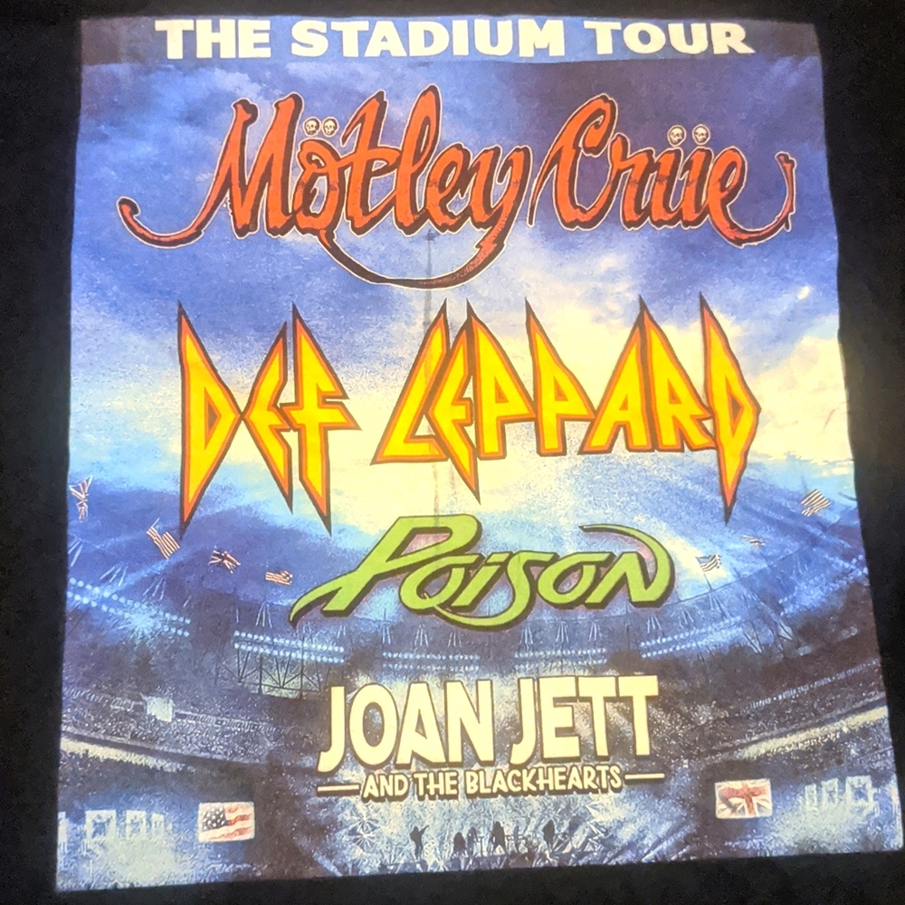 Motley Crüe/Def Leppard/Poison/Joan Jett Concert tee